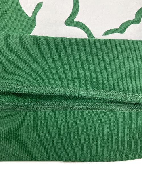 LACOSTE（ラコステ）LACOSTE (ラコステ) オーバーサイズロゴプリントクルーネックスウェット グリーン サイズ:Sの古着・服飾アイテム