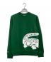 LACOSTE（ラコステ）の古着「オーバーサイズロゴプリントクルーネックスウェット」｜グリーン