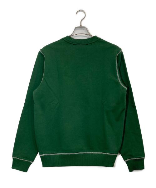 LACOSTE（ラコステ）LACOSTE (ラコステ) カレッジロゴプリントクルーネックスウェット グリーン サイズ:Mの古着・服飾アイテム