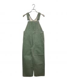 JOHNBULL（ジョンブル）の古着「カラーデニムオーバーオール」｜グリーン