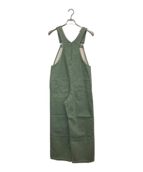 JOHNBULL（ジョンブル）Johnbull (ジョンブル) カラーデニムオーバーオール グリーン サイズ:Mの古着・服飾アイテム