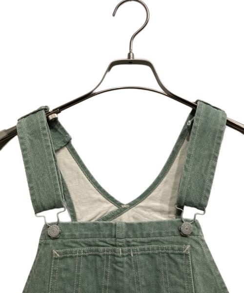 JOHNBULL（ジョンブル）Johnbull (ジョンブル) カラーデニムオーバーオール グリーン サイズ:Mの古着・服飾アイテム