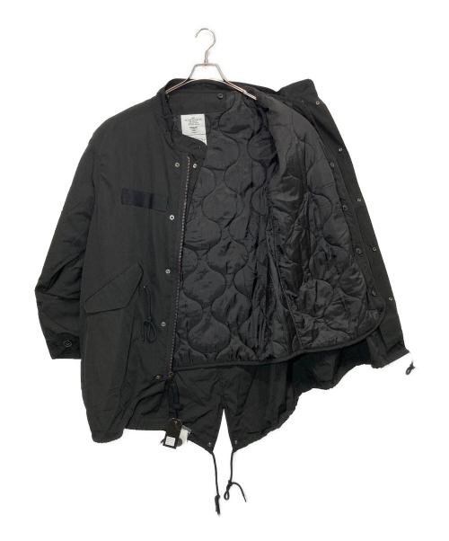 HOUSTON（ヒューストン）HOUSTON (ヒューストン) 3WAY フィッシュテール M-65 モッズコート ブラック サイズ:Mの古着・服飾アイテム