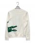 LACOSTE (ラコステ) オーバーサイズロゴプリントクルーネックスウェット ホワイト サイズ:XS：7000円