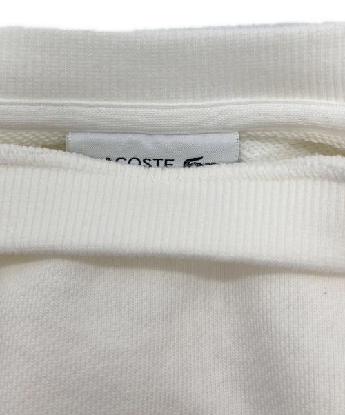 LACOSTE（ラコステ）LACOSTE (ラコステ) ロゴスウェット ホワイト サイズ:Ⅿの古着・服飾アイテム