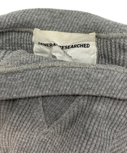 GENERAL RESEARCH（ジェネラルリサーチ）GENERAL RESEARCH (ジェネラルリサーチ) ワッフルスウェット グレー サイズ:Freeの古着・服飾アイテム