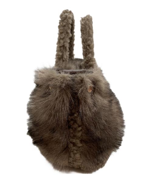 GOOD GRIEF!（グッドグリーフ）GOOD GRIEF! (グッドグリーフ) GCA EMB FAUX FUR PINT TOTE ブラウンの古着・服飾アイテム