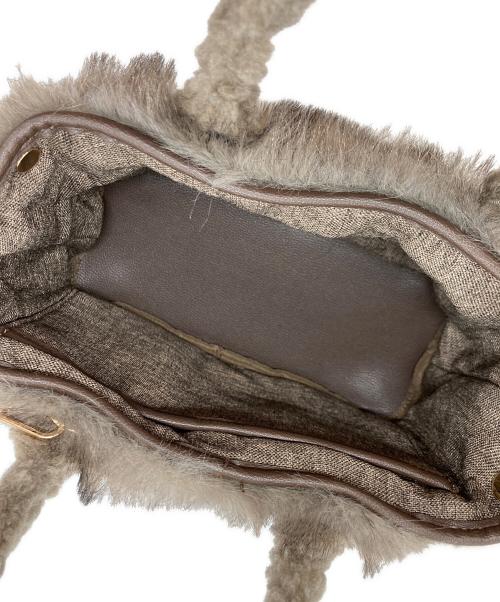 GOOD GRIEF!（グッドグリーフ）GOOD GRIEF! (グッドグリーフ) GCA EMB FAUX FUR PINT TOTE ブラウンの古着・服飾アイテム