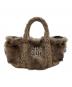 GOOD GRIEF!（グッドグリーフ）の古着「GCA EMB FAUX FUR PINT TOTE」｜ブラウン