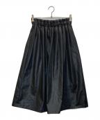 THIRD MAGAZINEサードマガジン）の古着「ウォッシャブルエコレザースカート」｜ブラック