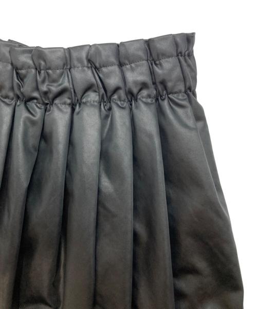 THIRD MAGAZINE（サードマガジン）THIRD MAGAZINE (サードマガジン) ウォッシャブルエコレザースカート ブラック サイズ:2の古着・服飾アイテム