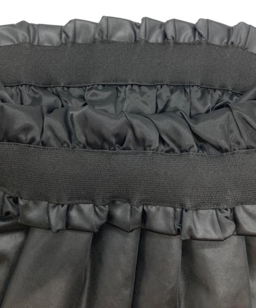 THIRD MAGAZINE（サードマガジン）THIRD MAGAZINE (サードマガジン) ウォッシャブルエコレザースカート ブラック サイズ:2の古着・服飾アイテム