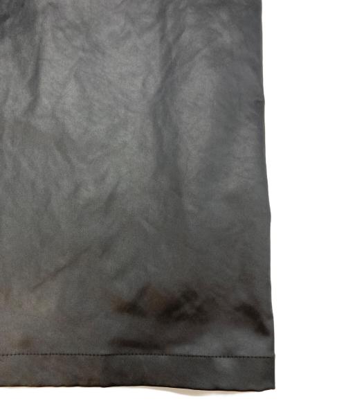 THIRD MAGAZINE（サードマガジン）THIRD MAGAZINE (サードマガジン) ウォッシャブルエコレザースカート ブラック サイズ:2の古着・服飾アイテム