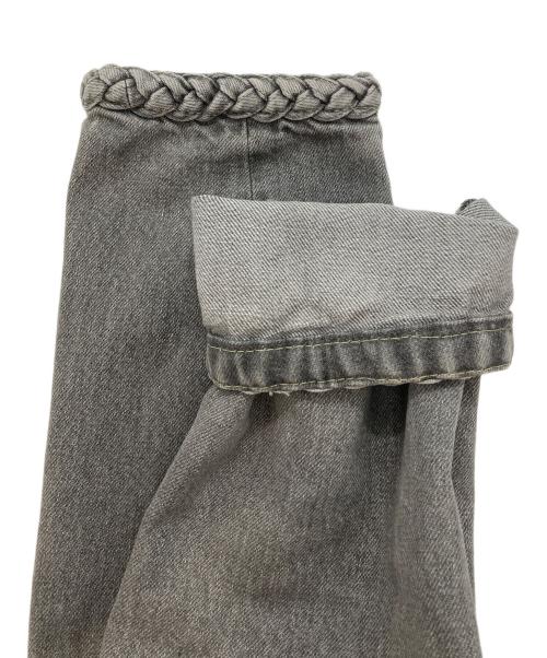 THIRD MAGAZINE（サードマガジン）THIRD MAGAZINE (サードマガジン) デニムノーカラージャケット グレー サイズ:9の古着・服飾アイテム