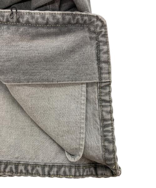 THIRD MAGAZINE（サードマガジン）THIRD MAGAZINE (サードマガジン) デニムノーカラージャケット グレー サイズ:9の古着・服飾アイテム