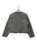 THIRD MAGAZINE (サードマガジン) デニムノーカラージャケット グレー サイズ:9：26000円