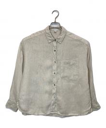 JAMES PERSE（ジェームスパース）の古着「ライトウェイトリネン オーバーシャツ」｜ベージュ