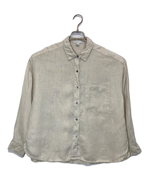JAMES PERSE（ジェームスパース）JAMES PERSE (ジェームスパース) ライトウェイトリネン オーバーシャツ ベージュ サイズ:3の古着・服飾アイテム