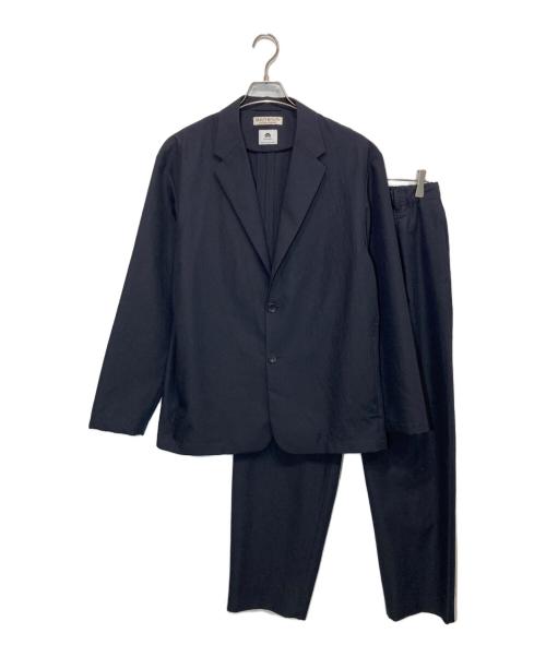 BEAUTY&YOUTH（ビューティーアンドユース）BEAUTY&YOUTH (ビューティーアンドユース) KOMATSU PACK 2ボタン リラックスシルエットセットアップ ネイビー サイズ:Lの古着・服飾アイテム