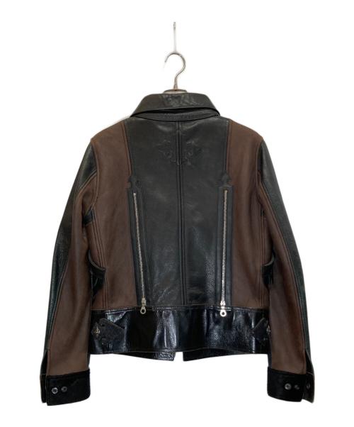 SKKIN USA（スキン）SKKIN USA (スキン) 裏ボア切替レザージャケット ブラック サイズ:Ⅿの古着・服飾アイテム