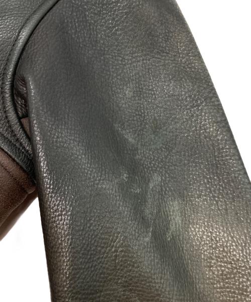 SKKIN USA（スキン）SKKIN USA (スキン) 裏ボア切替レザージャケット ブラック サイズ:Ⅿの古着・服飾アイテム