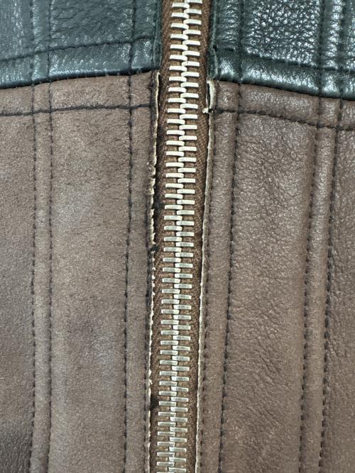 SKKIN USA（スキン）SKKIN USA (スキン) 裏ボア切替レザージャケット ブラック サイズ:Ⅿの古着・服飾アイテム