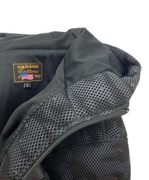 VANSON（バンソン）VANSON (バンソン) プレイングウィンターメッシュパーカー ブラック サイズ:Lの古着・服飾アイテム