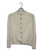 BATONERバトナ―）の古着「BABY WOOL CREW NECK CARDIGAN」｜ベージュ