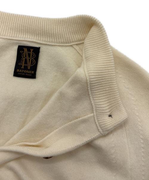 BATONER（バトナ―）BATONER (バトナ―) BABY WOOL CREW NECK CARDIGAN ベージュ サイズ:1の古着・服飾アイテム