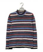 BURBERRY BLACK LABELバーバリーブラックレーベル）の古着「マルチボーダーニット」｜マルチカラー