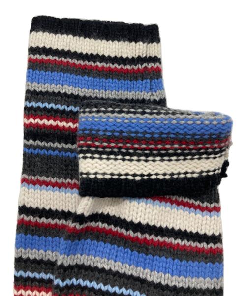 BURBERRY BLACK LABEL（バーバリーブラックレーベル）BURBERRY BLACK LABEL (バーバリーブラックレーベル) マルチボーダーニット マルチカラー サイズ:3の古着・服飾アイテム