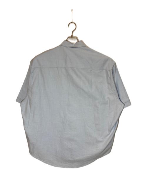 ami（アミ）ami (アミ) ハートロゴ半袖シャツ ブルー サイズ:Lの古着・服飾アイテム