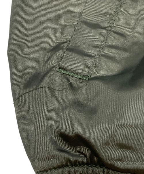 stussy（ステューシー）stussy (ステューシー) バックロゴサテンスタジャン カーキ サイズ:Lの古着・服飾アイテム