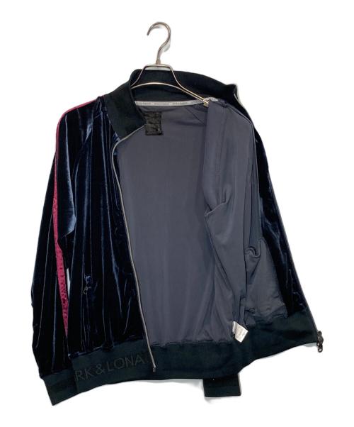 MARK&LONA（マークアンドロナ）MARK&LONA (マークアンドロナ) ベロアセットアップジャージ ブルー サイズ:Lの古着・服飾アイテム