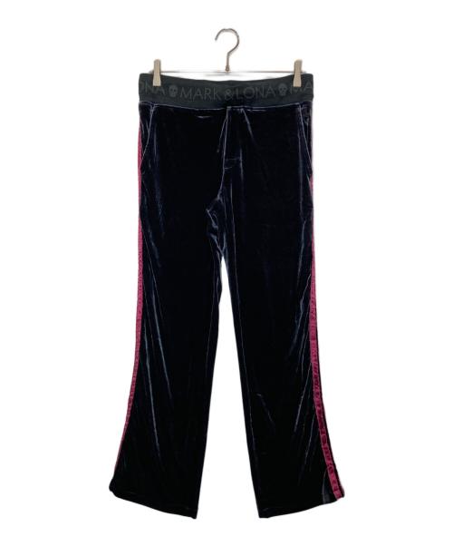 MARK&LONA（マークアンドロナ）MARK&LONA (マークアンドロナ) ベロアセットアップジャージ ブルー サイズ:Lの古着・服飾アイテム