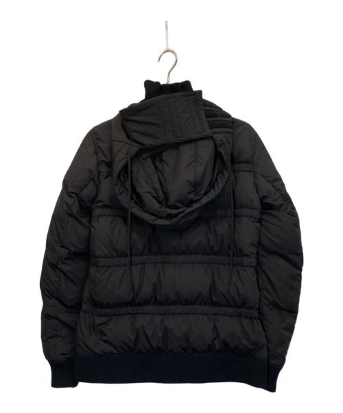 HELMUT LANG（ヘルムートラング）HELMUT LANG (ヘルムートラング) ボンテージ バックルデザインフーデットダウンジャケット ブラック サイズ:46の古着・服飾アイテム