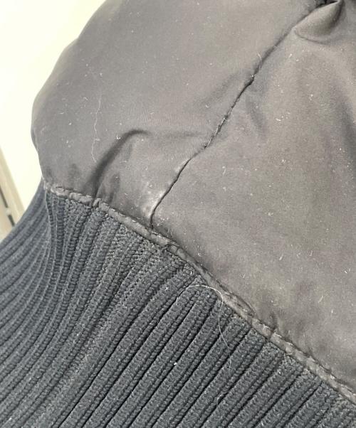 HELMUT LANG（ヘルムートラング）HELMUT LANG (ヘルムートラング) ボンテージ バックルデザインフーデットダウンジャケット ブラック サイズ:46の古着・服飾アイテム