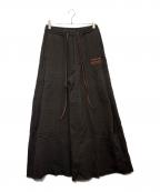 SHINYA KOZUKA×ORDINARY LIFEシンヤコズカ×）の古着「ホームパンタロンバギースウェットワイドパンツ」｜ブラウン