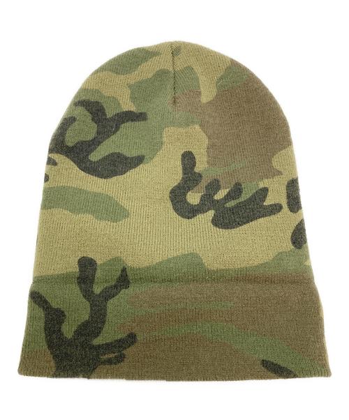 SUPREME（シュプリーム）Supreme (シュプリーム) カモフラニット帽 カーキ サイズ:-の古着・服飾アイテム