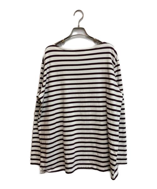 IENA（イエナ）IENA (イエナ) AURALEE (オーラリー) 別注ボーダーカットソー ブラウン×ホワイト サイズ:SIZE 1の古着・服飾アイテム