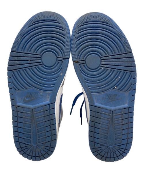 NIKE（ナイキ）NIKE (ナイキ) AIR JORDAN 1 MID ブルー×ホワイト サイズ:SIZE 25.5cmの古着・服飾アイテム