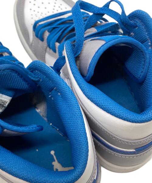 NIKE（ナイキ）NIKE (ナイキ) AIR JORDAN 1 MID ブルー×ホワイト サイズ:SIZE 25.5cmの古着・服飾アイテム