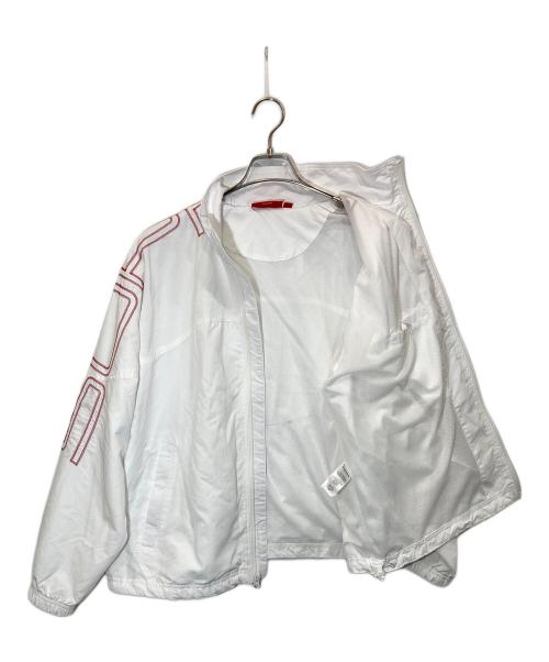 SUPREME（シュプリーム）Supreme (シュプリーム) spellout embroidered track jacket ホワイト サイズ:Sの古着・服飾アイテム