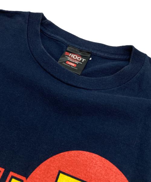 SHOOT（シュート）SHOOT (シュート) プリントTシャツ ネイビー サイズ:Lの古着・服飾アイテム