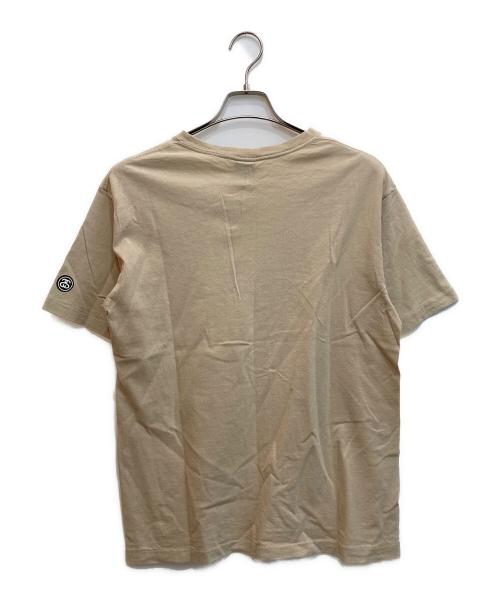 stussy（ステューシー）stussy (ステューシー) ロゴプリントTシャツ ベージュ サイズ:Mの古着・服飾アイテム