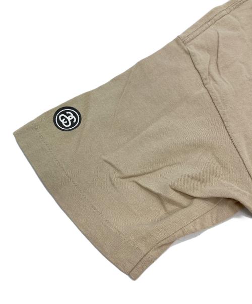 stussy（ステューシー）stussy (ステューシー) ロゴプリントTシャツ ベージュ サイズ:Mの古着・服飾アイテム