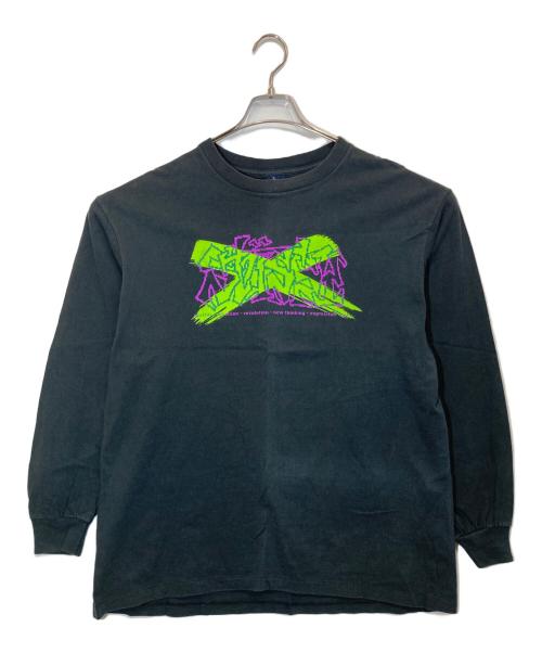 stussy（ステューシー）stussy (ステューシー) 両面プリントカットソー ブラック サイズ:XLの古着・服飾アイテム