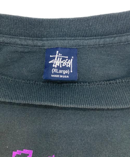 stussy（ステューシー）stussy (ステューシー) 両面プリントカットソー ブラック サイズ:XLの古着・服飾アイテム
