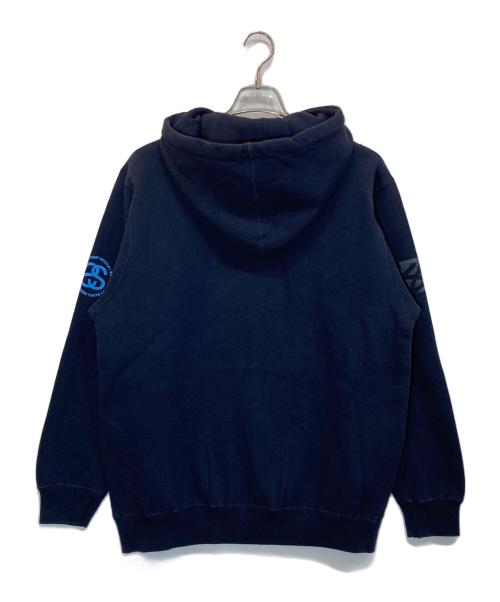 stussy（ステューシー）stussy (ステューシー) プルオーバーパーカー ネイビー サイズ:Ⅿの古着・服飾アイテム