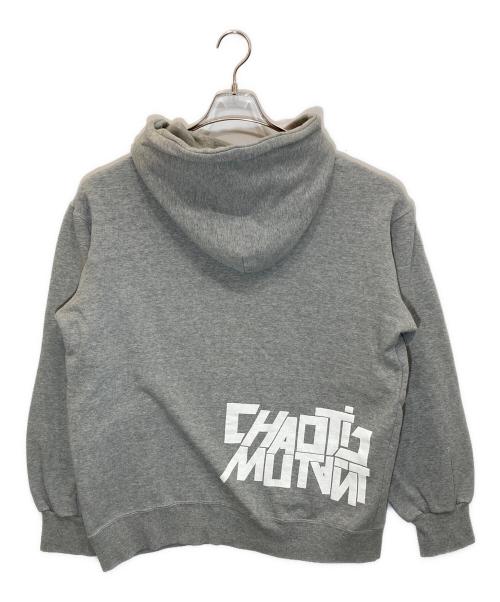 UNDERCOVER（アンダーカバー）UNDERCOVER (アンダーカバー) クロスサンダーボーンスウェットパーカー グレー サイズ:Lの古着・服飾アイテム